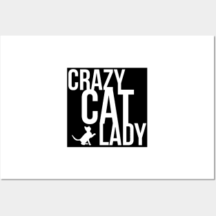 crazy cat lady Posters and Art